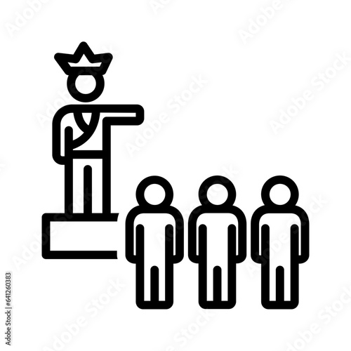Black line icon for Prerogative