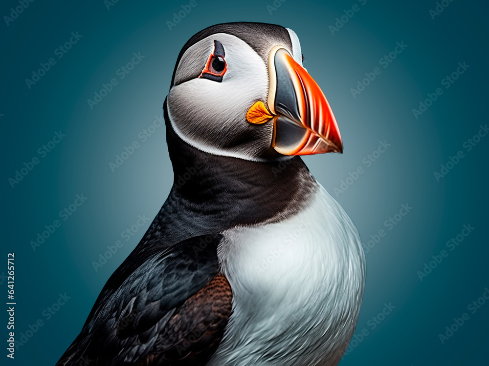 portrait of puffin
