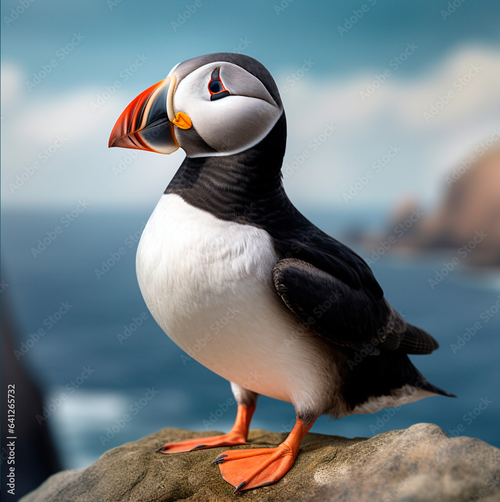 puffin in the wild