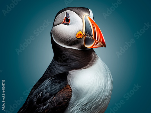 Obraz na płótnie portrait of puffin w salonie