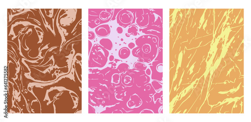 A set of color templates for creative ideas for the design of booklets, posters, covers, posters and prints. Minimalist style of creative design, interiors and decorative solutions.