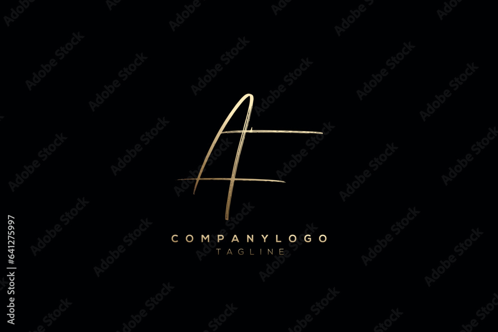 Creative and Minimalist Letter AF Logo Design Using letters A and F , AF artistic Creative and Minimalist Letter AF Logo Design Using letters A and F , AF artistic