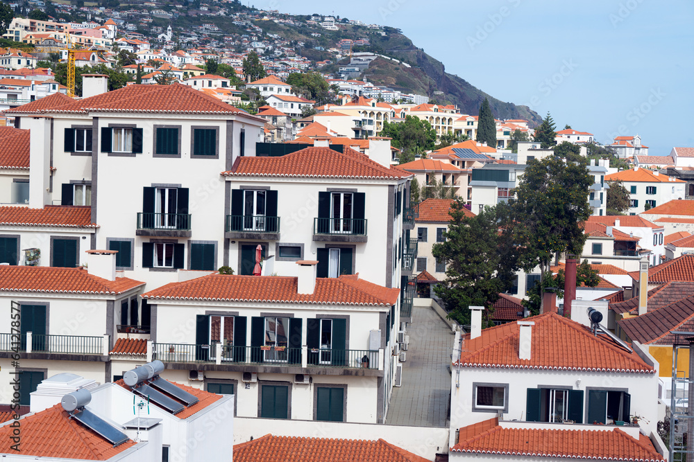 Funchal city on the island of Madeira