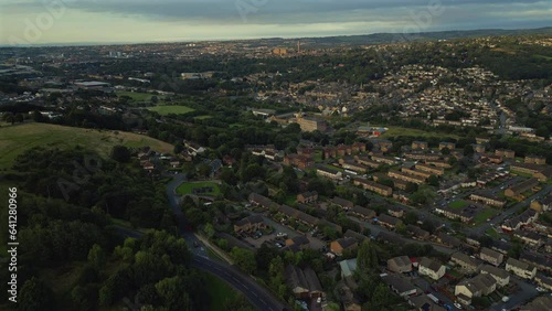 Establishing Drone Shot Over Gaisby and Looking Towards Manningham photo