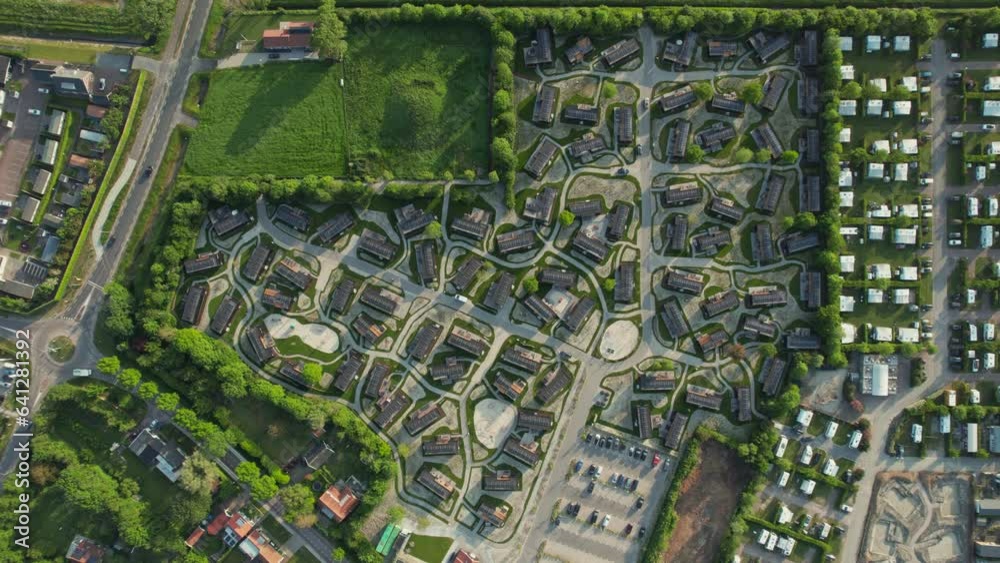 Overhead View Of Holiday Park Accommodations At Roompot Beach Resort Brouwersdam, Scharendijke, Netherlands. Aerial Topdown
Overhead View Of Holiday Park Accommodations At Roompot Beach Resort Brouwersdam, Scharendijke, Netherlands. Aerial Topdown