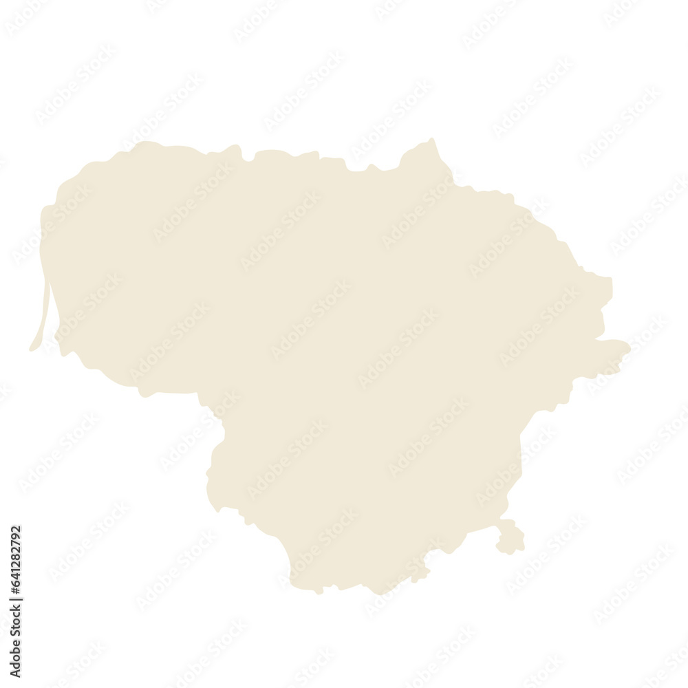 Map of Lithuania 