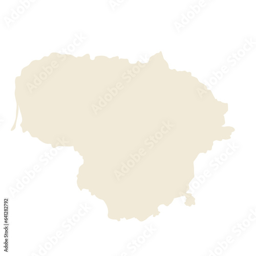 Map of Lithuania 
