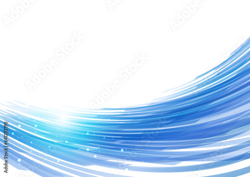 青のウェーブ背景