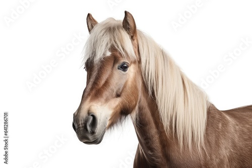 Pony photo realistic illustration - Generative AI. © Mariia