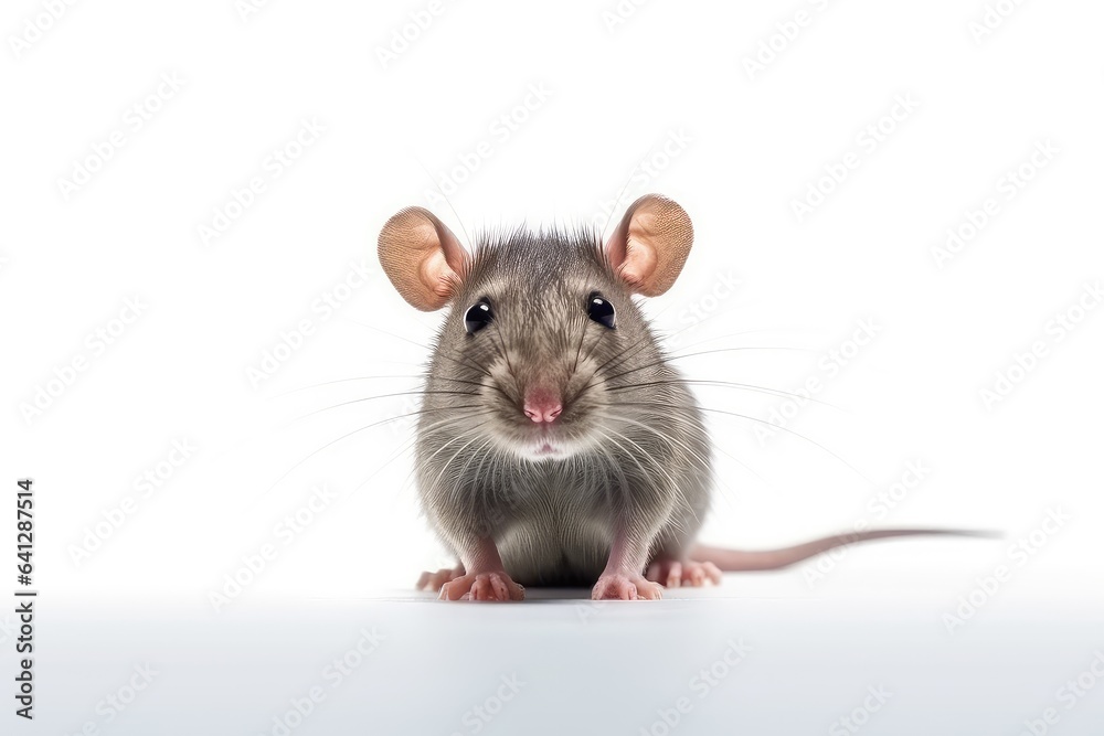 Rat photo realistic illustration - Generative AI. Rat photo realistic illustration - Generative AI.