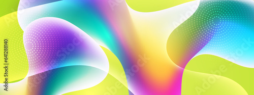 Fluid gradient background vector. Cute and minimal style posters with colorful, vibrant organic shapes and liquid color. Modern wallpaper design for social media, idol poster, banner, flyer.