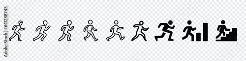 man fast run icon, rush icons vector illustration, man running icon, Running man icon white black silhouette, run icons, run icon set, Running man icons black white