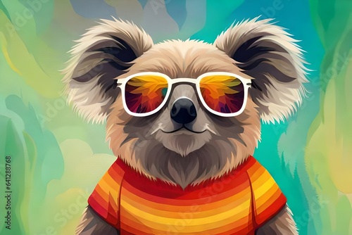 dog with sunglasses © Haji_Arts