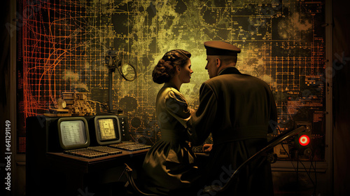 World War II codebreakers deciphering messages