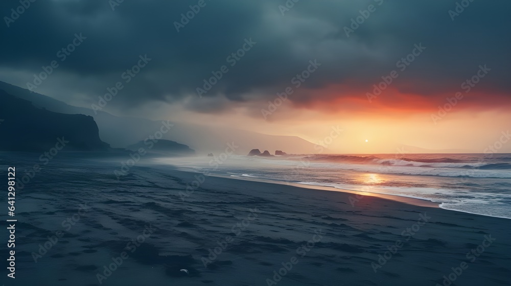 Obraz premium sunset over the sea