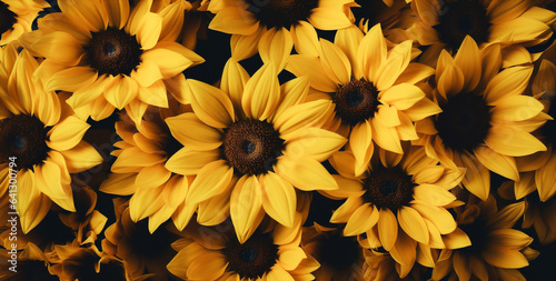 Plant flowers summer sunflower yellow closeup