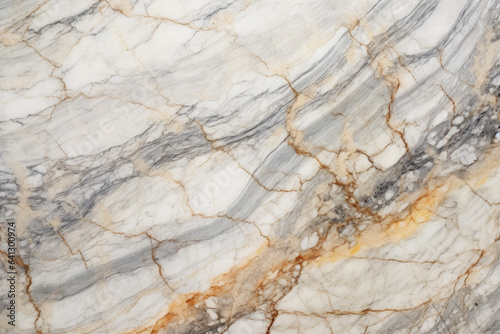 Elegant White Marble Slab with Intricate Veining and Luxurious Texture, Captured in Exquisite Macro Detail