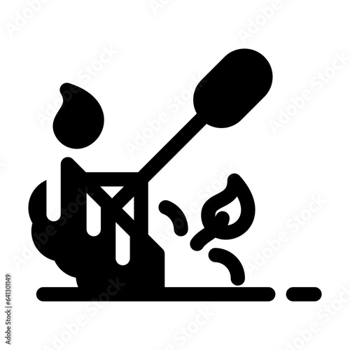 trowel line icon best for web design