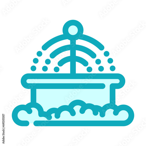 fountain line icon best for web design