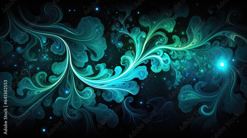Abstract galaxy universe space background in turquoise color. Fantastic nebula stars in outer space sparkles texture design for invitation card, wallpaper.. Abstract galaxy universe space background in turquoise color. Fantastic nebula stars in outer space sparkles texture design for invitation card, wallpaper..