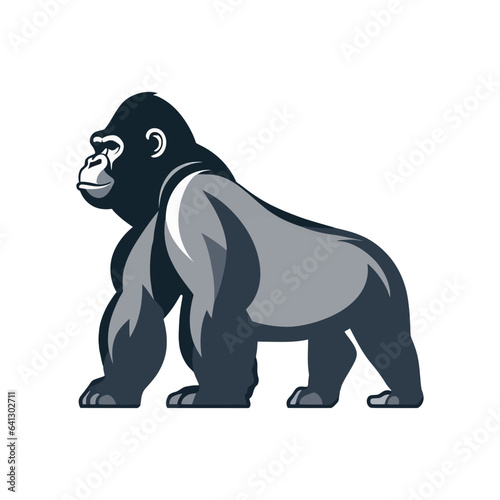 gorilla side view with good quality