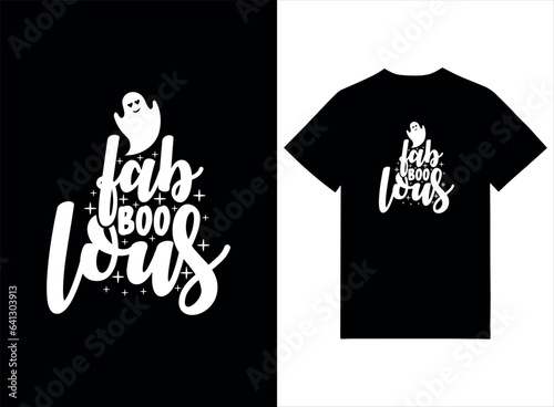 Fab Boo Lous Halloween T-shirt Design