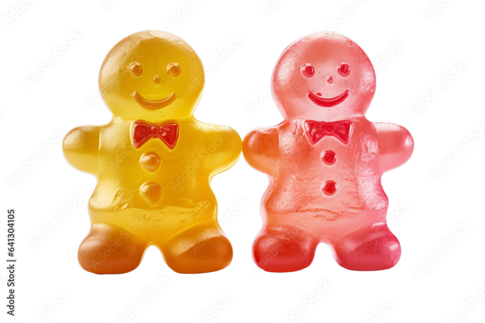 Jelly figures isolated on transparent background PNG Jelly figures isolated on transparent background PNG