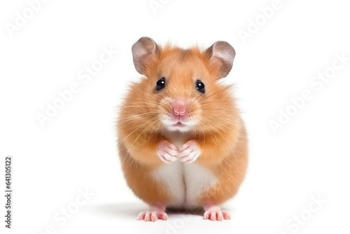 Hamster photo realistic illustration - Generative AI.