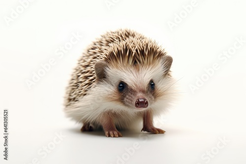 Hedgehog photo realistic illustration - Generative AI.