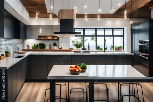 modern kitchen interior