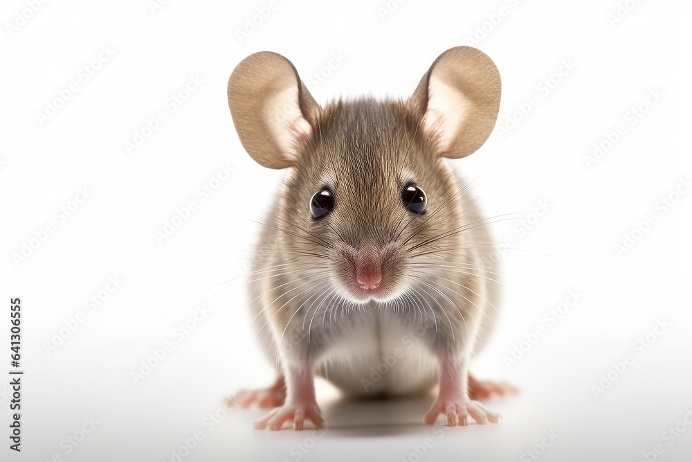 Mouse photo realistic illustration - Generative AI.