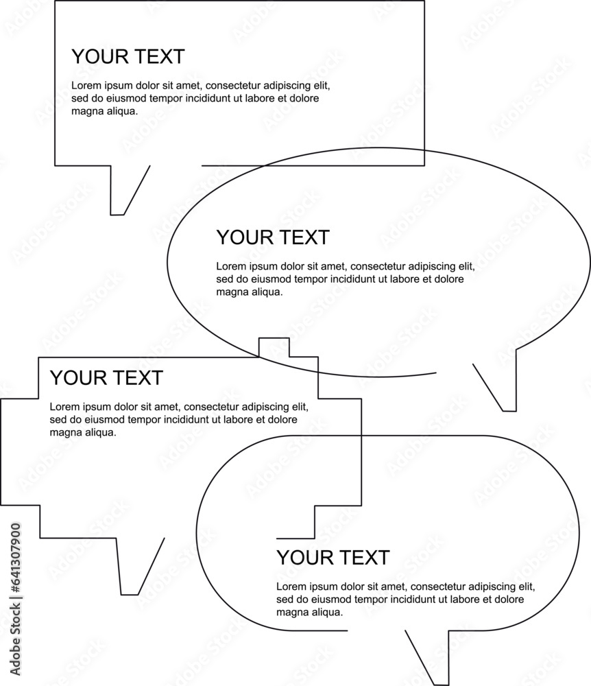 Infographics, a composition with linear frames for text, thoughts, words in graphics. Vector template for your ideas Infographics, a composition with linear frames for text, thoughts, words in graphics. Vector template for your ideas