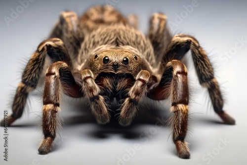 Spider photo realistic illustration - Generative AI.