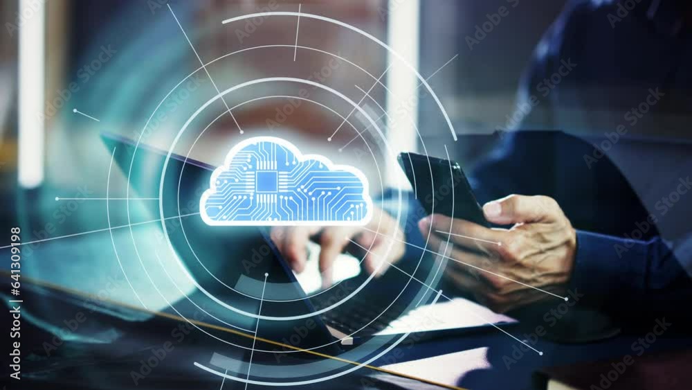 Business Cloud Technology. Data Storage Network