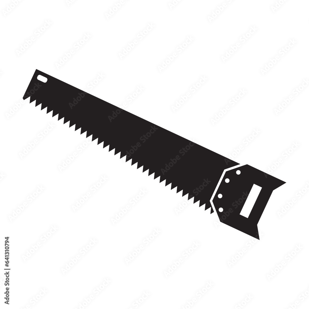 hand saw icon design vector isolated hand saw icon design vector isolated