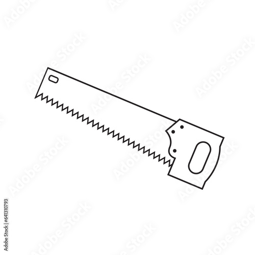 hand saw icon design vector isolated