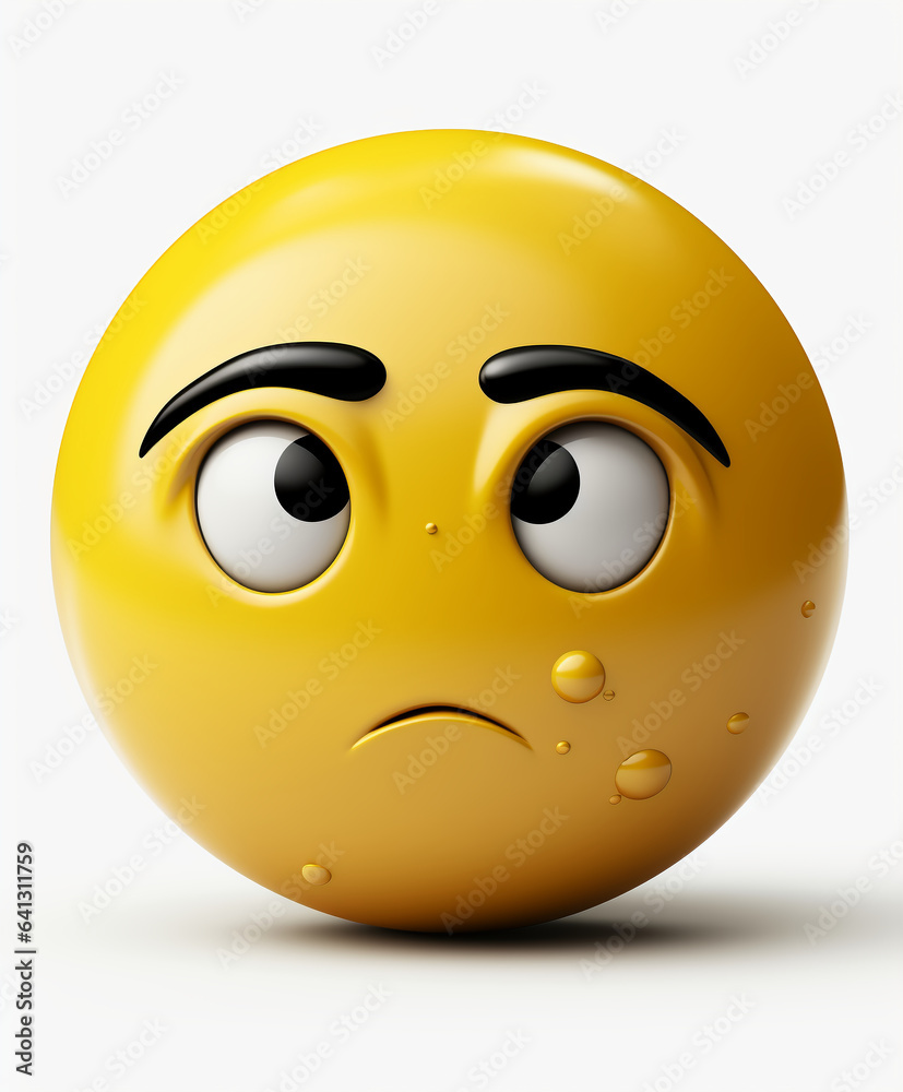 Fototapeta premium A cute visual expression, emojis.