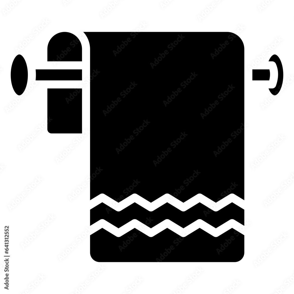 Towel icon often used in design, websites, or applications, banner, flyer to convey specific concepts related to gym and fitness. Towel icon often used in design, websites, or applications, banner, flyer to convey specific concepts related to gym and fitness.