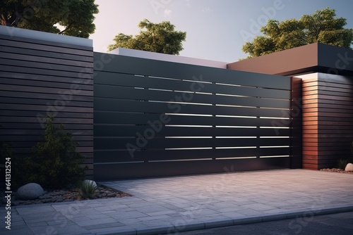 Huge Luxurious Gate of a Modern & Expensive House.