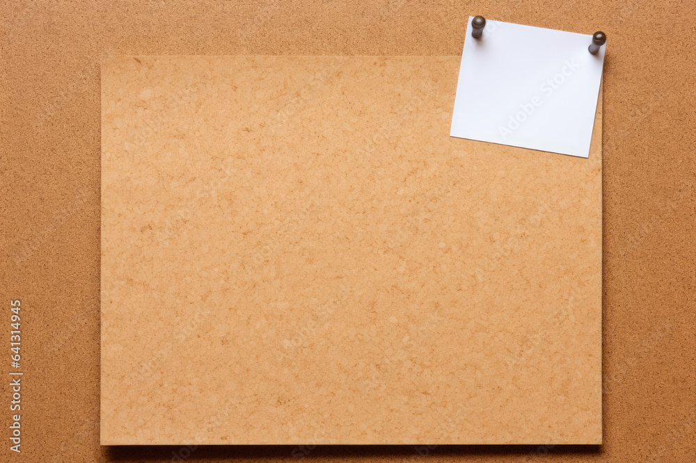 A sheet of brown paper, top view A sheet of brown paper, top view
