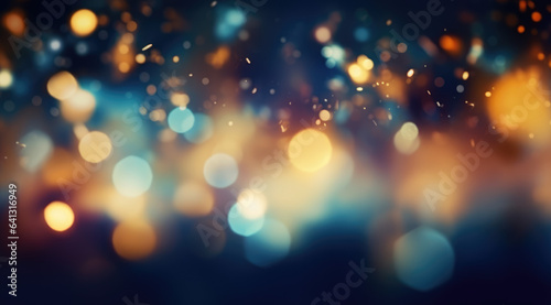 Blurred background with light and bokeh