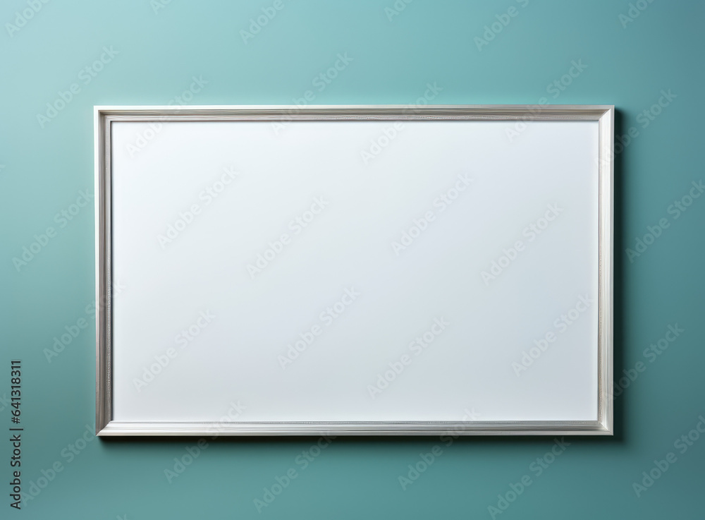 A room with empty paintings, interior design A room with empty paintings, interior design