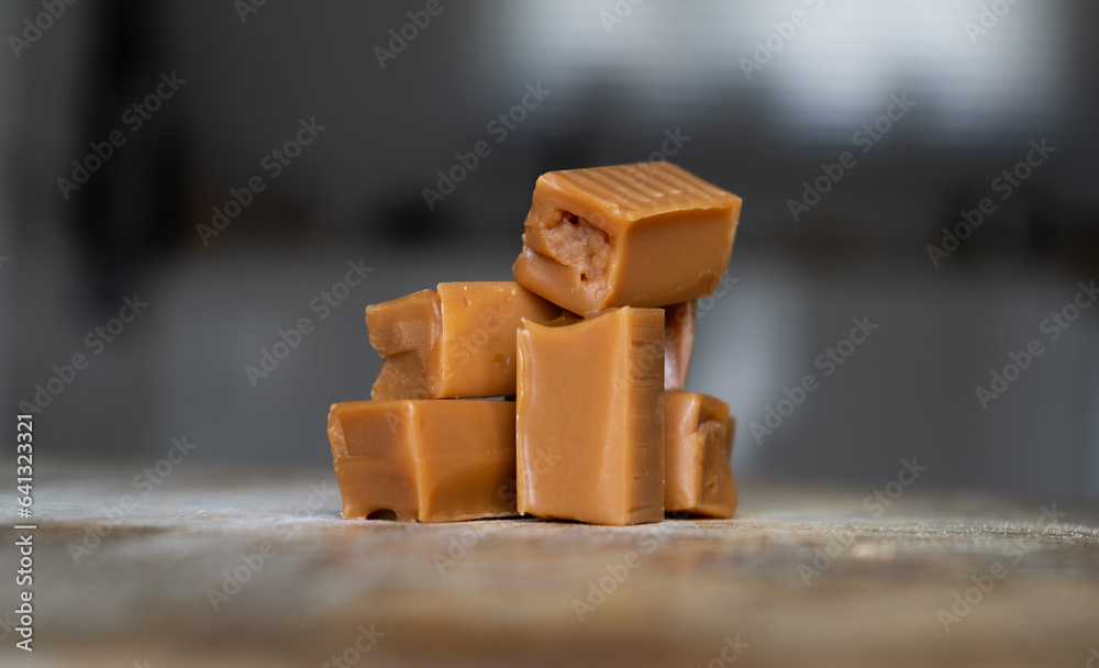 Traditional Polish fudge, known as Krówki meaning little cows. Krówka