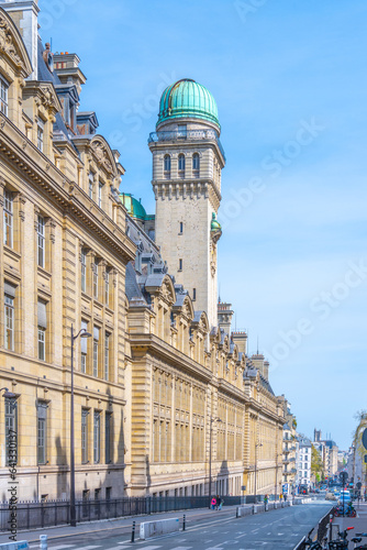 Photography Astronomy Tower of the Sorbonne University with observatory on the top