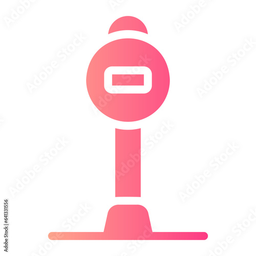 no entry gradient icon
