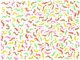 colorful patterns on a white background  For making backgrounds for various festivals