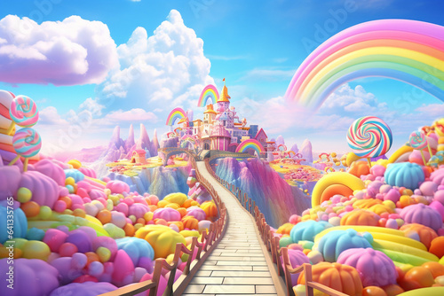 rainbow fairy-tale world of sweets