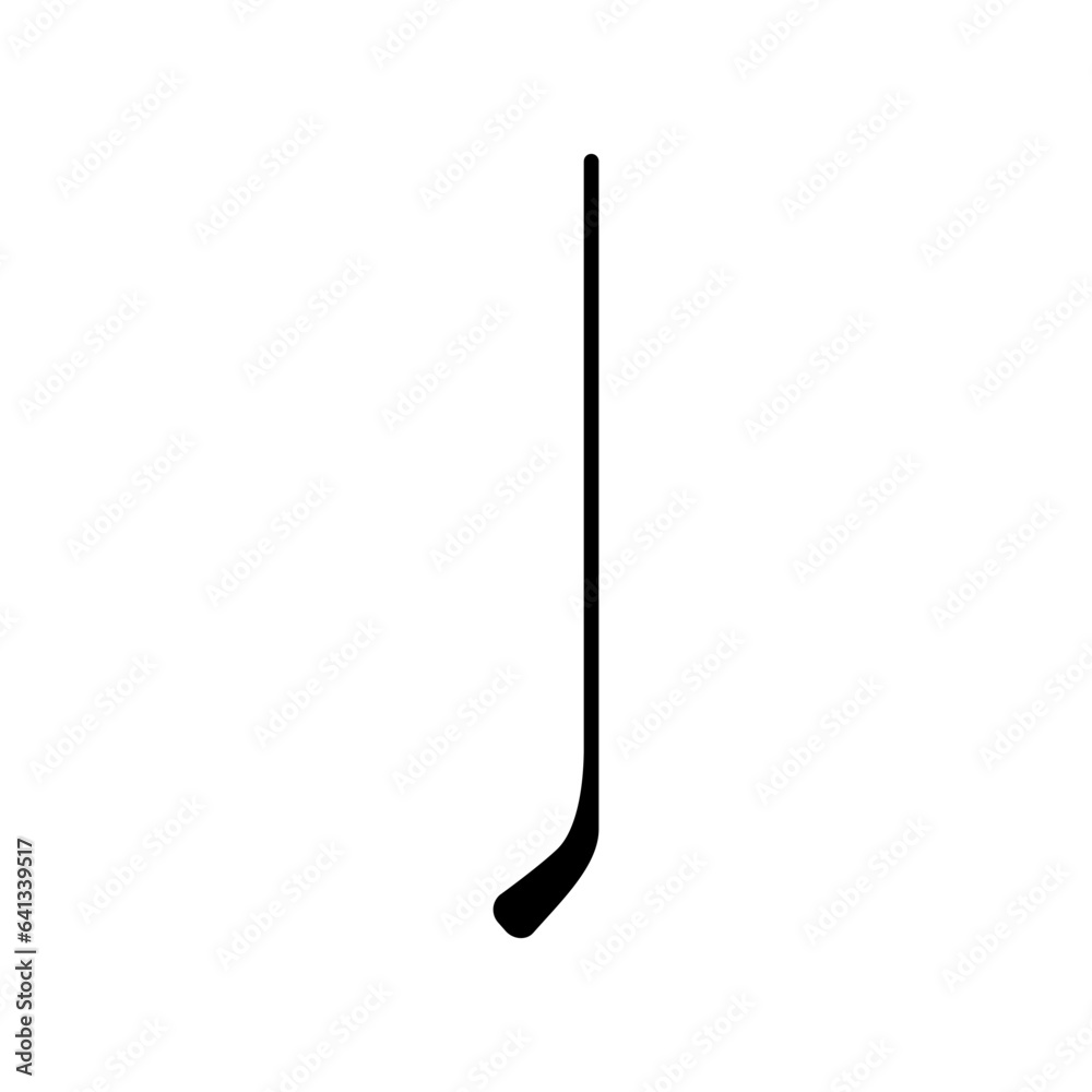 Ice Hockey Sticks silhouette. Vector illustration element template of