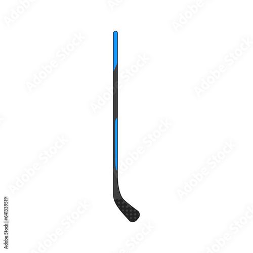 Ice Hockey Sticks in blue black colored flat icon style. Vector illustration element template of ice hockey equipment. High quality editable graphic resources for many purposes. 