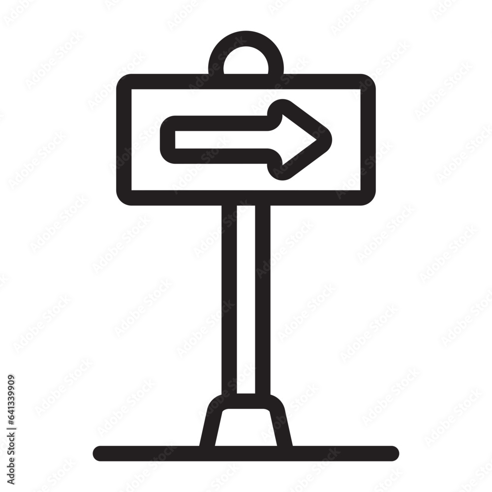 one way line icon one way line icon